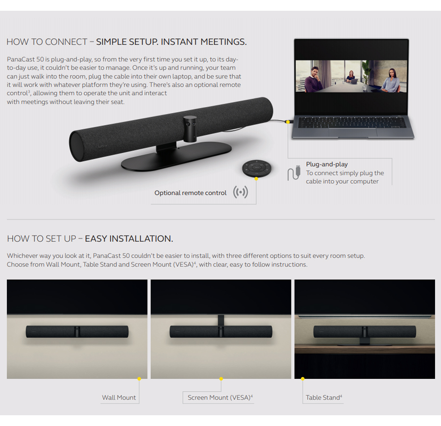 Jabra PanaCast 50 USB Conference Camera